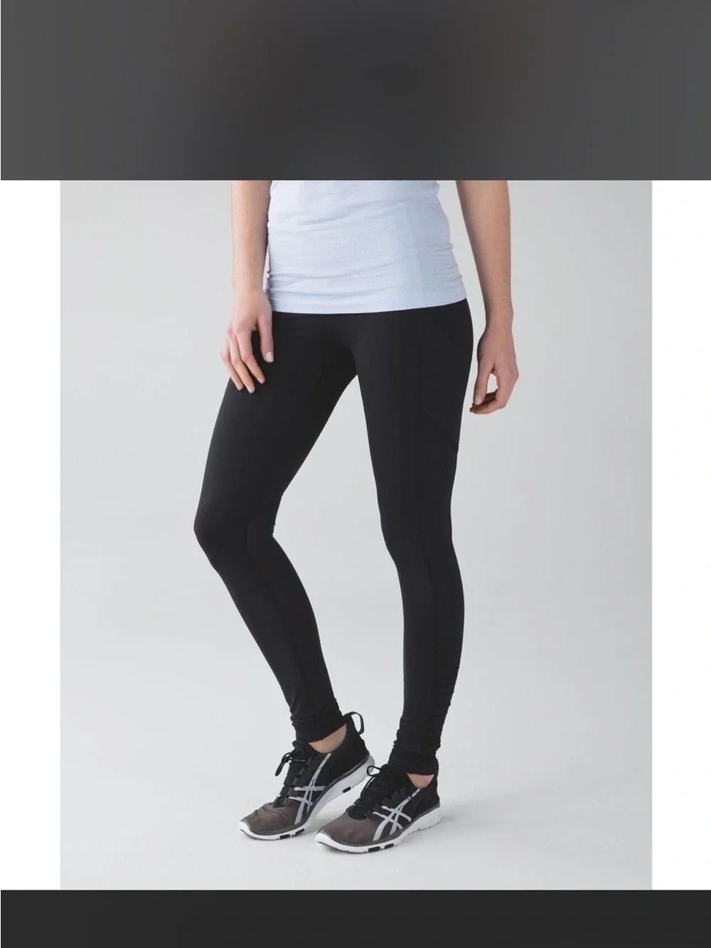 Lululemon Speed Tight IV leggings feature functional ruching detail